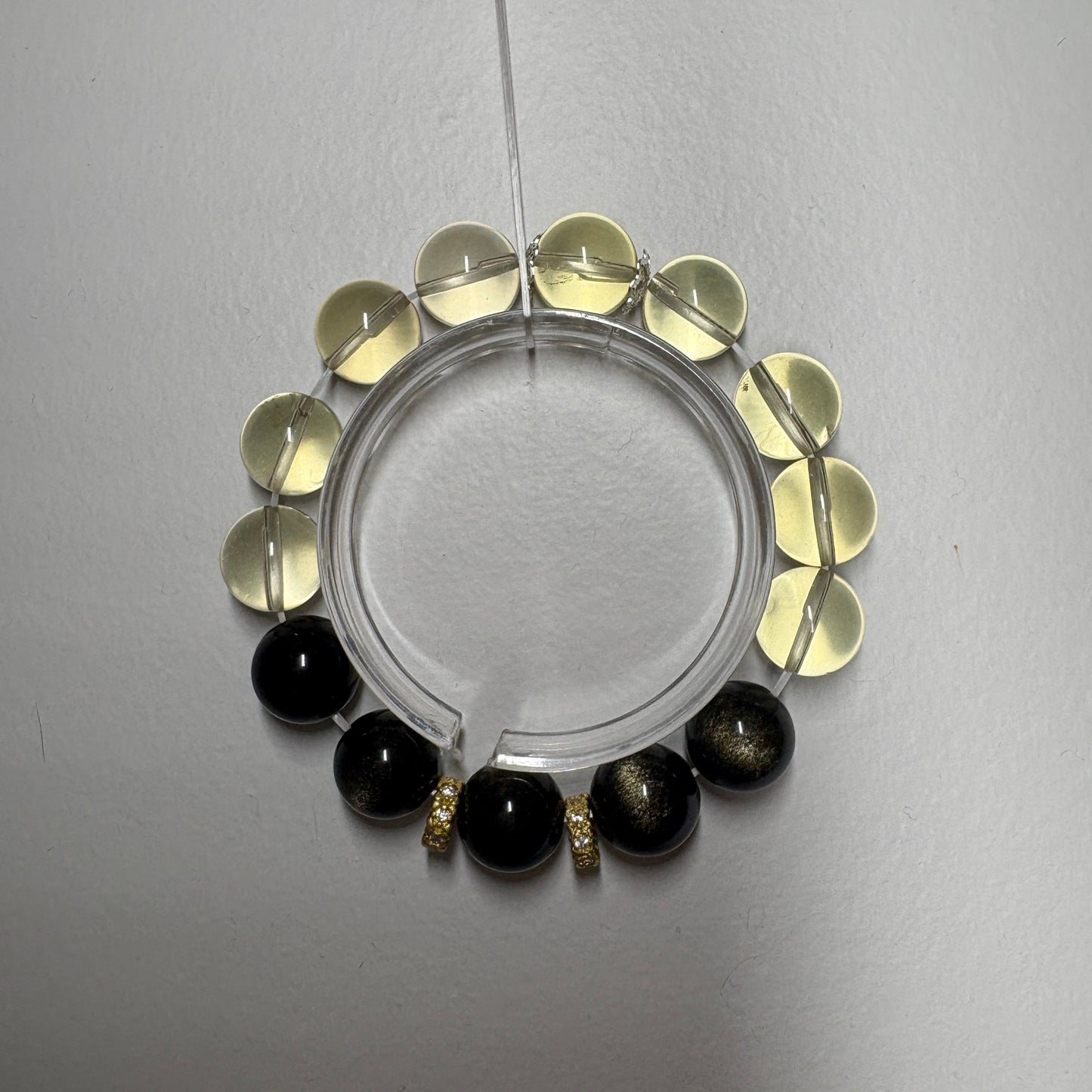 Golden Obsidian × Citrine | Prosperity & Power Bracelet