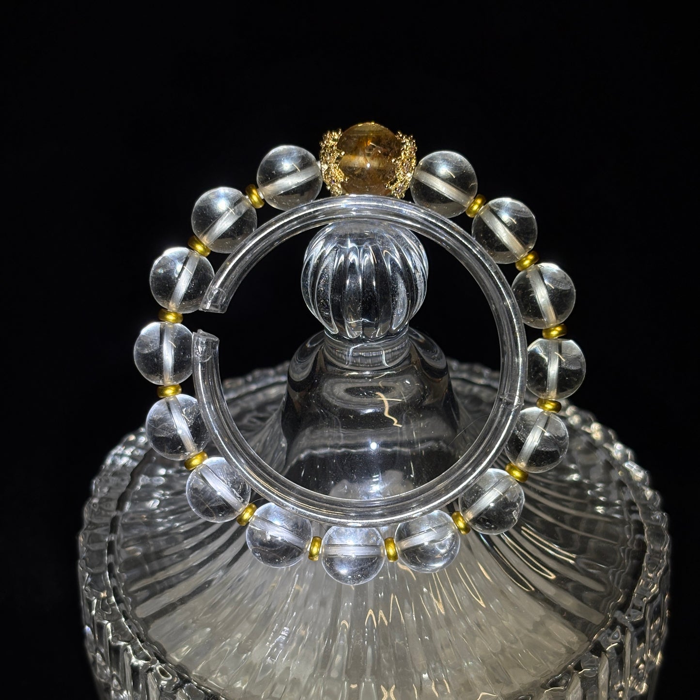 Golden Rutilated Quartz × Clear Quartz | Prosperity & Amplification Bracelet