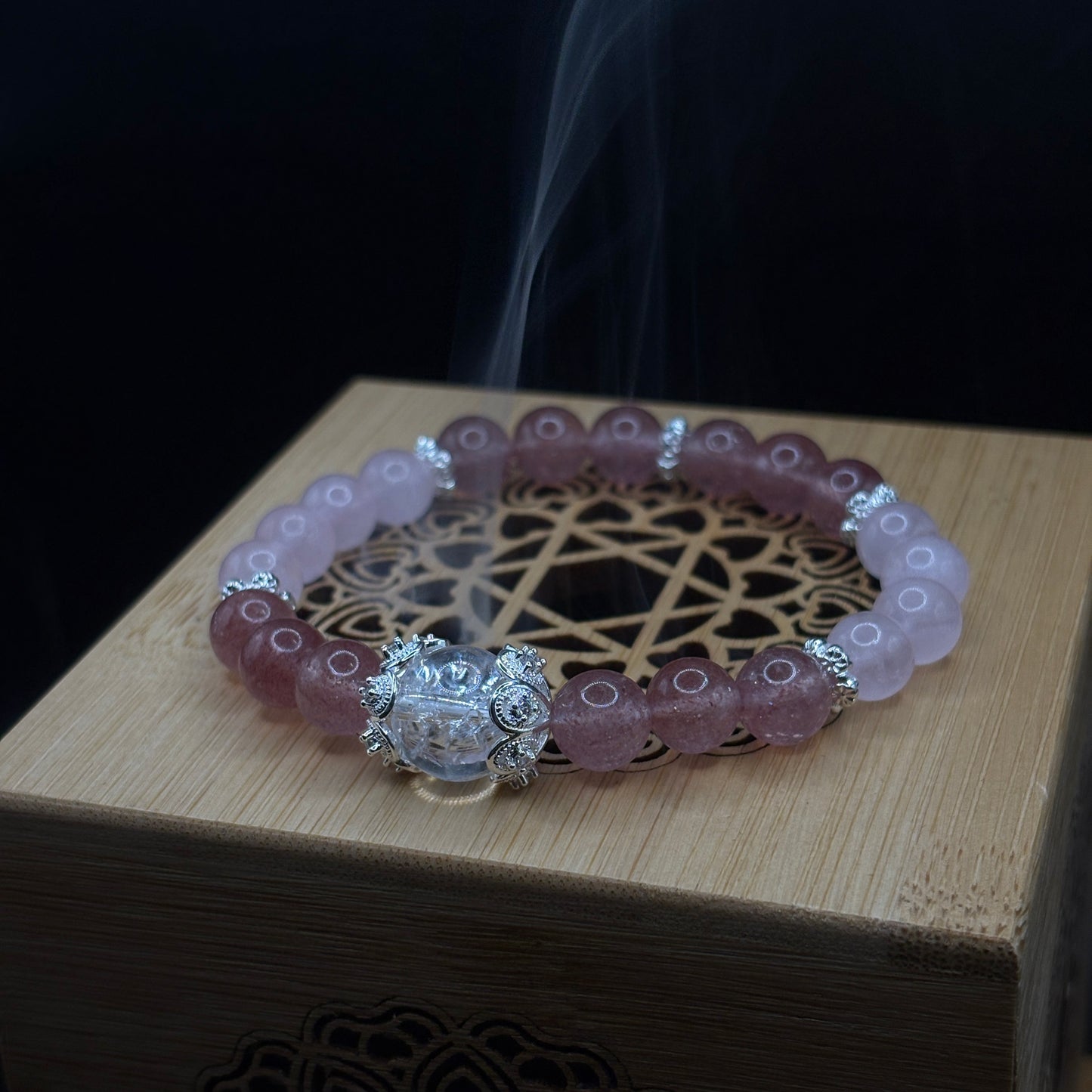 Strawberry Quartz × Rose Quartz | Love & Joy Bracelet