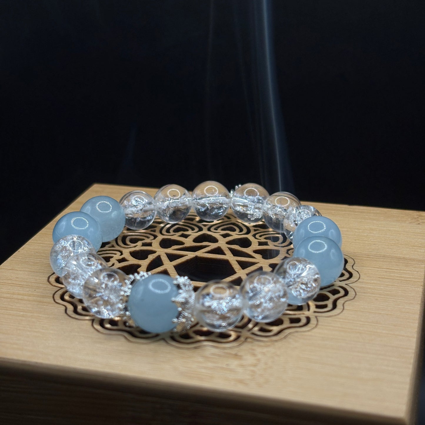 Aquamarine × Himalayan Quartz | Calm & Clarity Bracelet