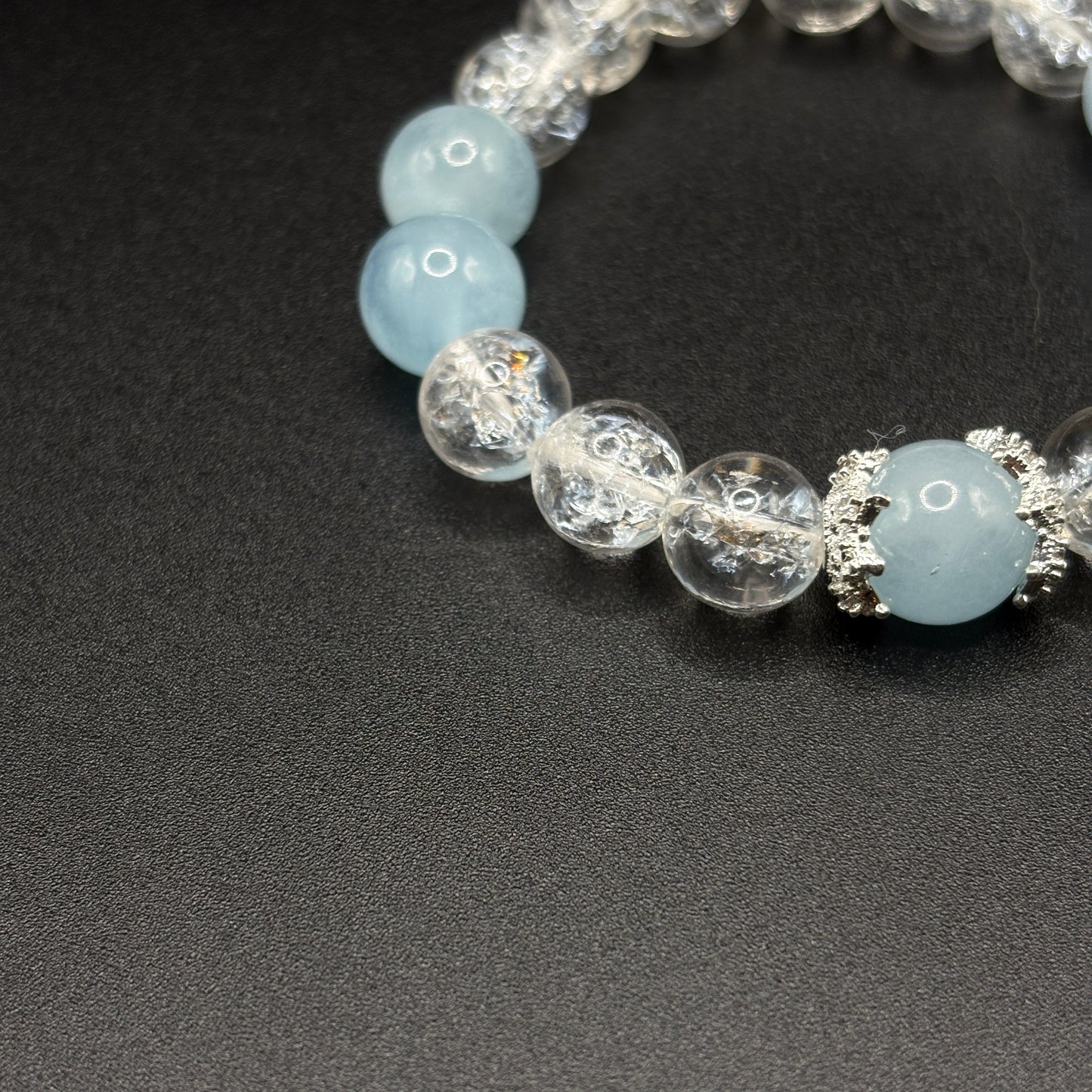 Aquamarine × Himalayan Quartz | Calm & Clarity Bracelet