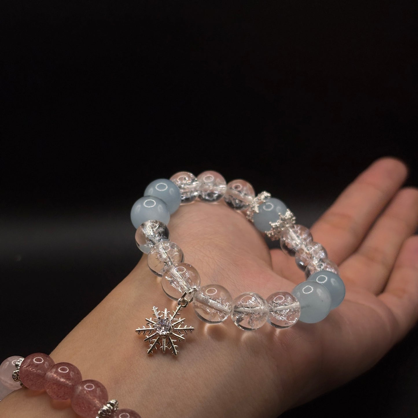 Aquamarine × Himalayan Quartz | Calm & Clarity Bracelet