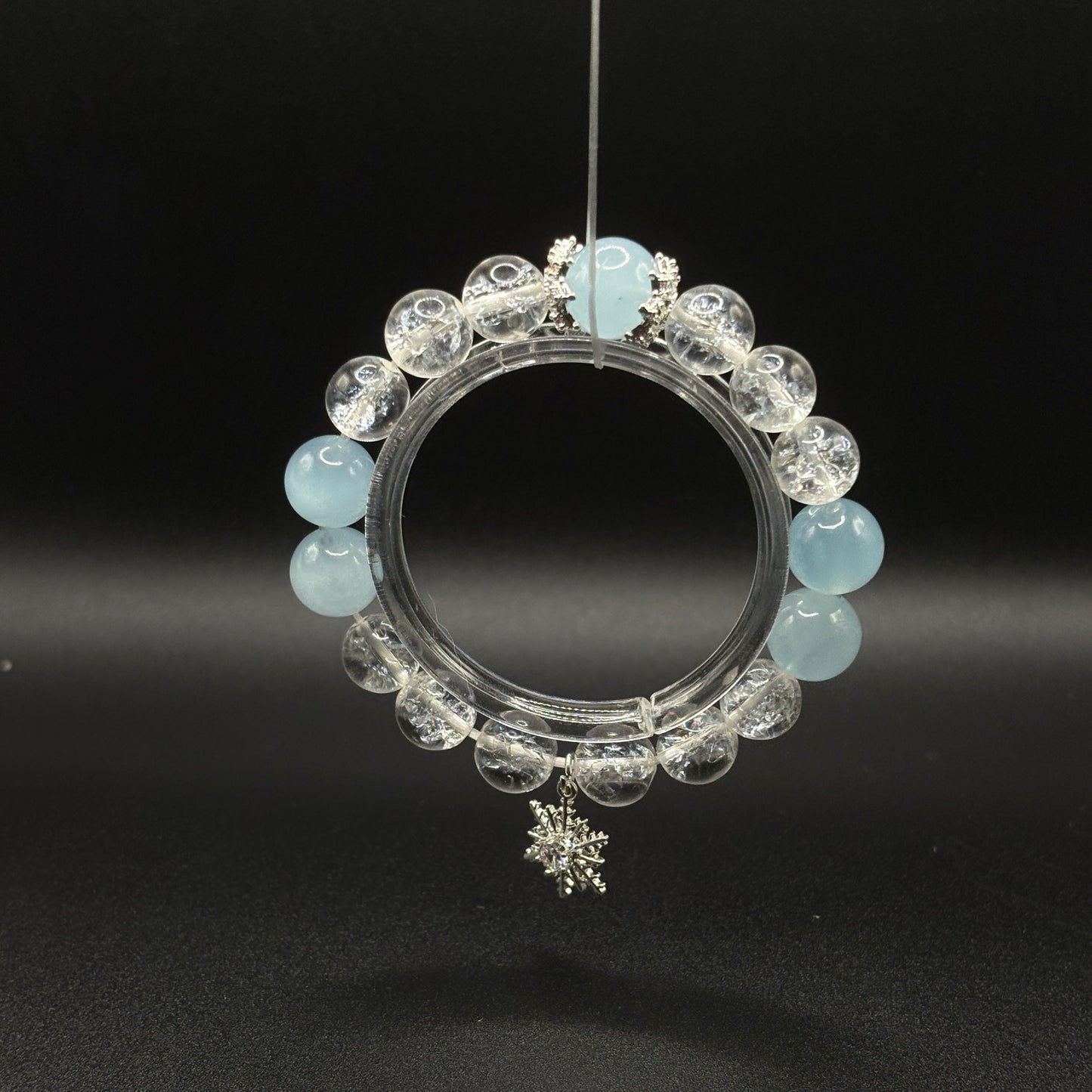 Aquamarine × Himalayan Quartz | Calm & Clarity Bracelet