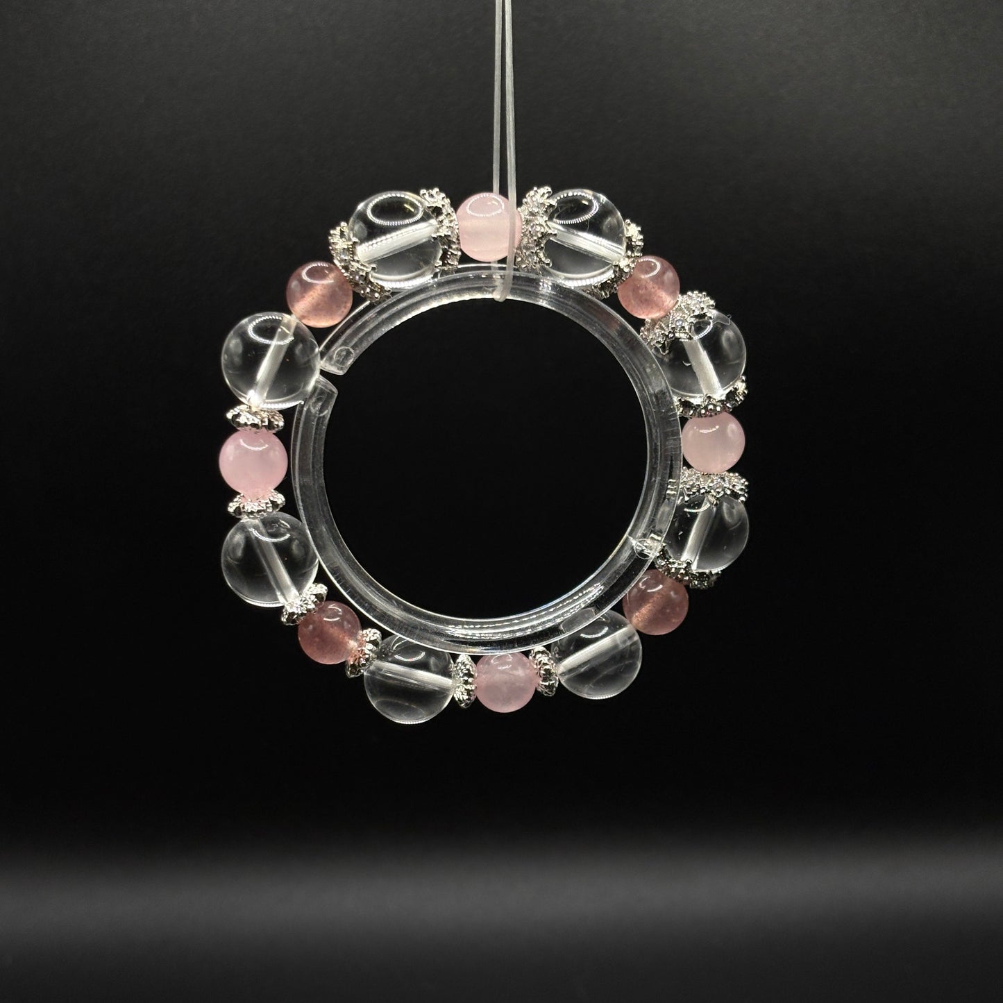 Strawberry Quartz × Rose Quartz × Clear Quartz | Love Attraction Bracelet