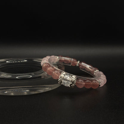 Strawberry Quartz × Rose Quartz | Love & Joy Bracelet