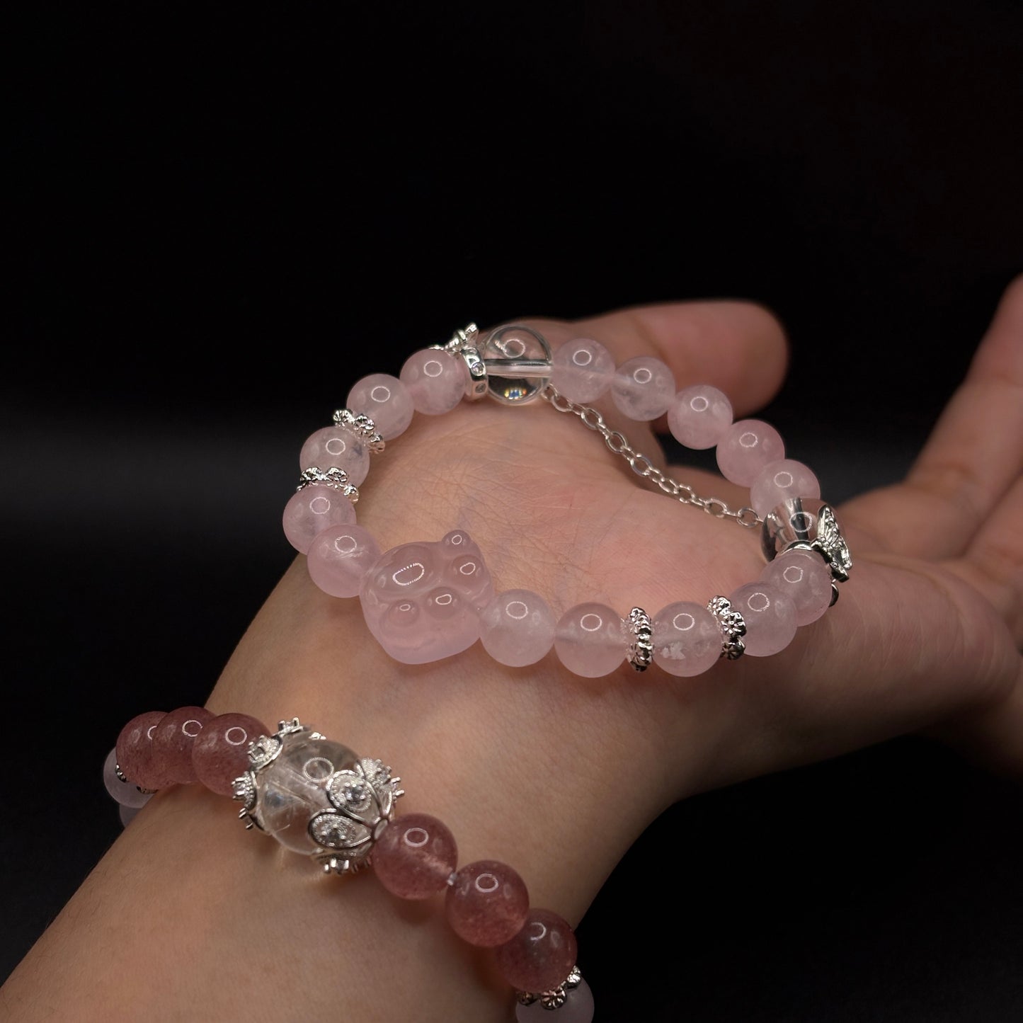 Rose Quartz × Clear Quartz | Love & Self-Gentleness Bracelet