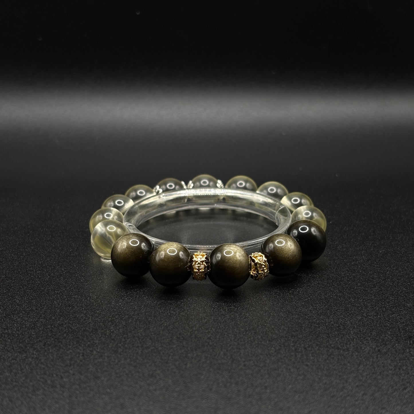 Golden Obsidian × Citrine | Prosperity & Power Bracelet