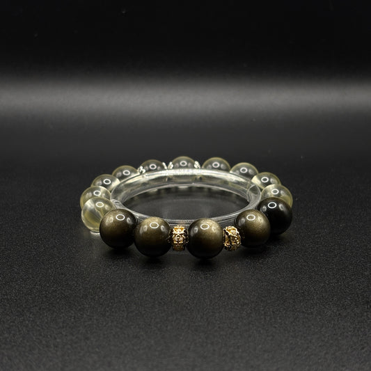 Golden Obsidian × Citrine | Prosperity & Power Bracelet
