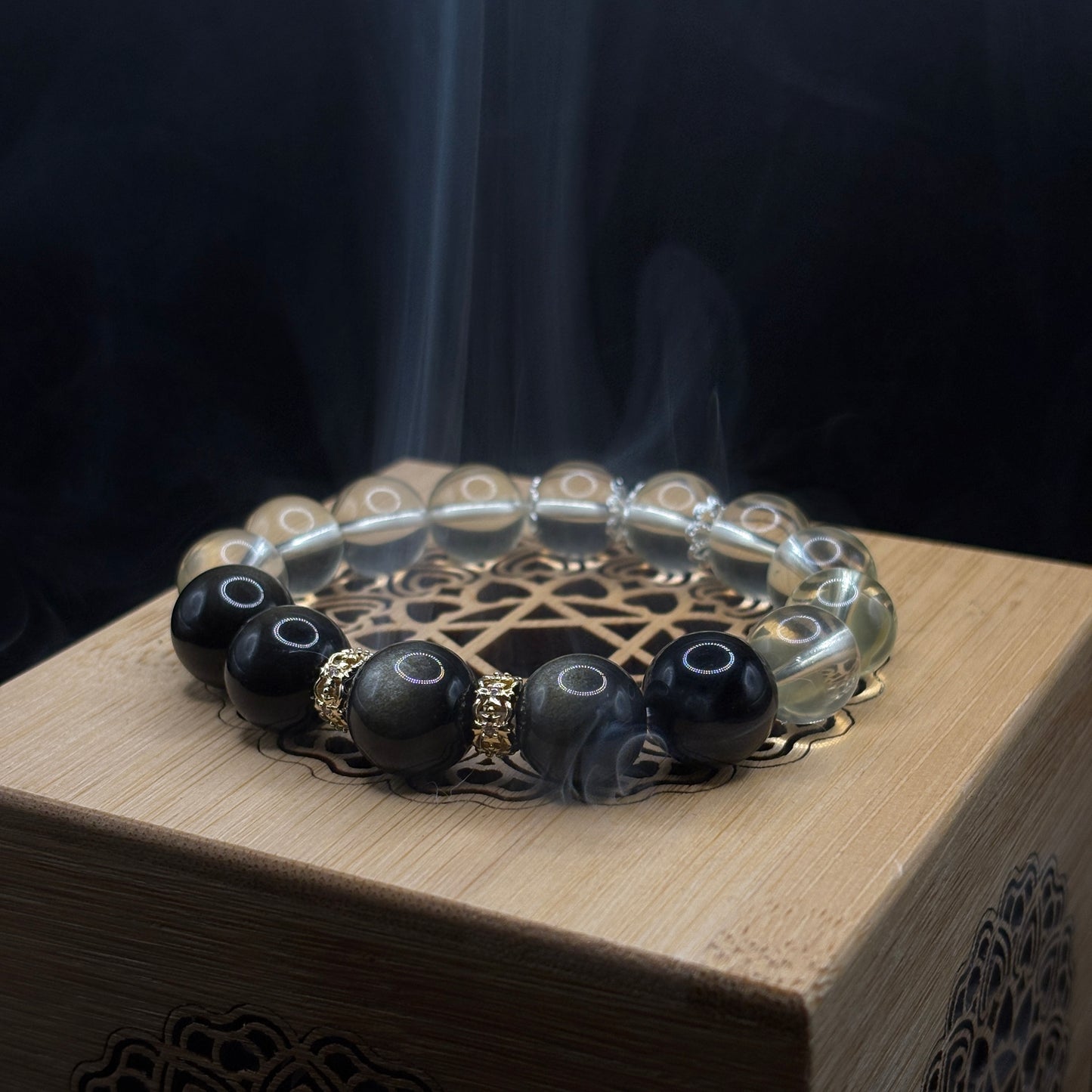 Golden Obsidian × Citrine | Prosperity & Power Bracelet