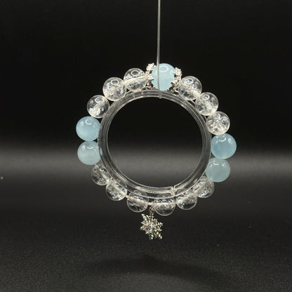 Aquamarine × Himalayan Quartz | Calm & Clarity Bracelet